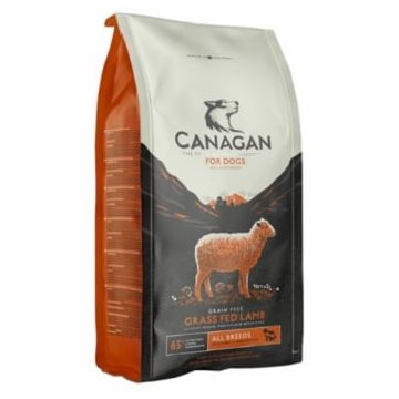CANAGAN Grass Fed Lamb, XS-XL, Miel, hrană uscată fără cereale câini junior & adult, 2kg