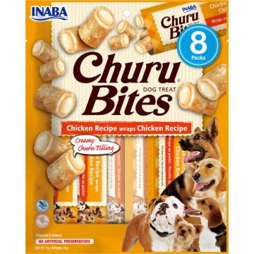 Churu Bites Recompense gustoase pentru caini cu Pui 8 x 12 g ieftina