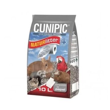 CUNIPIC așternut igienic animale mici, hârtie, natural, 10l