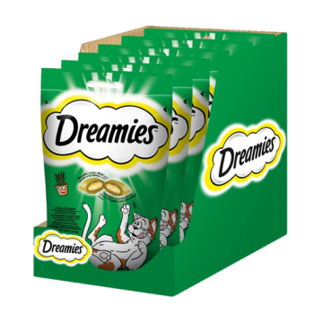 DREAMIES 6x60 g Recompense pisici, cu iarba matei