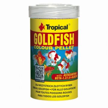 GOLDFISH COLOUR PELLET Tropical Fish, 100ml 36g ieftina