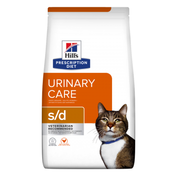 HILL'S Prescription Diet s/d Urinary Care, Pui, dietă veterinară pisici, hrană uscată, sistem urinar, 1.5kg