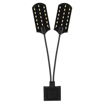 Lampa Led Pentru Acvariu, 2 brate, clips pentru prindere, 10w de firma original