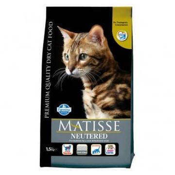 MATISSE Neutered, Pui, hrană uscată pisici sterilizate, 1.5kg