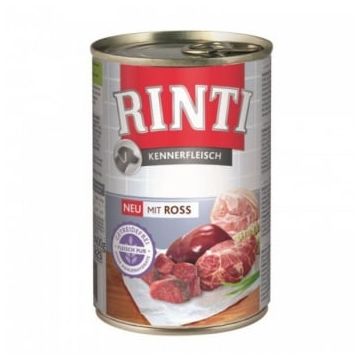 RINTI, XS-XL, Cal, conservă hrană umedă fără cereale câini, (în suc propriu), 400g