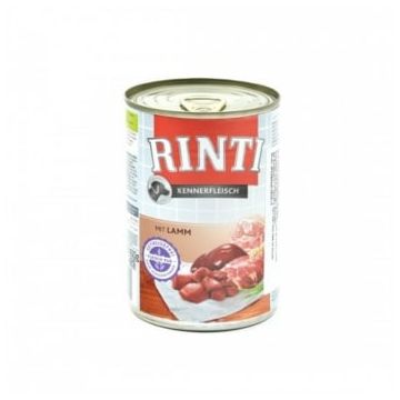 RINTI, XS-XL, Miel, conservă hrană umedă fără cereale câini, (în suc propriu), 400g RINTI, XS-XL, Miel, conservă hrană umedă fără cereale câini, (în suc propriu), 400g