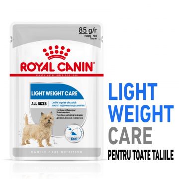 Hrana Umeda Caini, ROYAL CANIN, Light Weight Care, Adult, Pate, 85g X 12buc