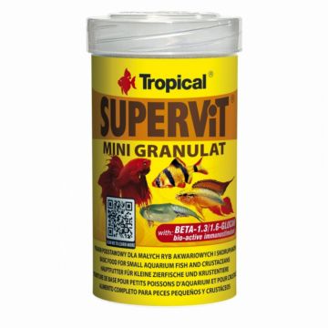 SUPERVIT mini granulat, Tropical Fish, 100ml, 65g ieftina