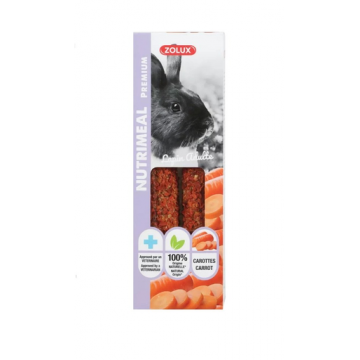 ZOLUX NUTRIMEAL Batoane pentru iepuri, cu morcov 115g