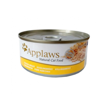 APPLAWS Cat Hrana umeda pentru pisici, cu piept de pui 24x156 g