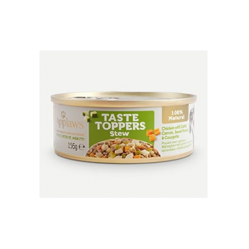 APPLAWS Dog Taste Troppers Stew Chicken, Lamb, Carrots 12 x 156 g Hrana umeda caini, cu pui, miel si morcovi