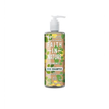 Sampon vegan pentru caini cu pielea sensibila, cu musetel, Faith in Nature, 400 ml