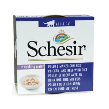 Schesir Hrană umedă pentru pisici cu vită şi pui, 85 g