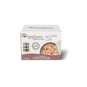 APPLAWS Cat Multipack 48x70g Fish Selection in Jelly Conserve hrana pisici, cu sortiment de peste in aspic