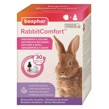 BEAPHAR RabbitComfort Calming Diffuser Starter Kit 48 ml Difuzor feromoni pentru iepure