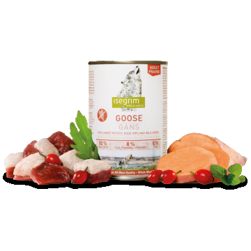 Hrana umeda, Isegrim Dog Adult Goose, 800 g