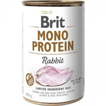 Hrana umeda pentru caini Brit Care Mono Protein Iepure 400g