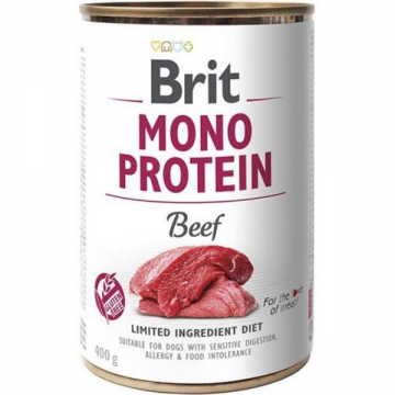 Hrana umeda pentru caini Brit Care Mono Protein Vita 400g