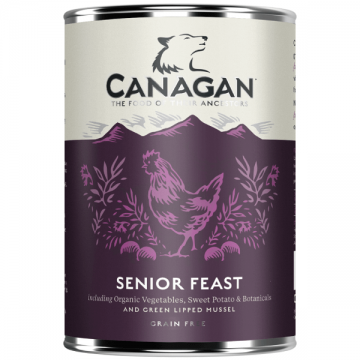 Hrana umeda pentru caini Canagan Dog Grain Free Senior Feast 400g ieftina
