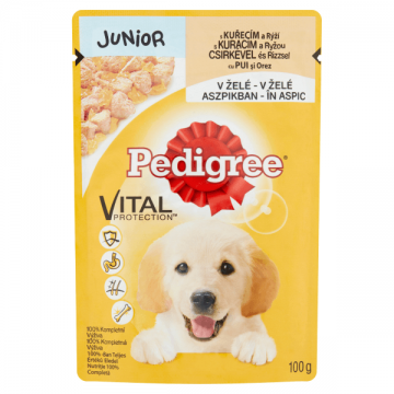 Hrana umeda pentru caini Pedigree Junior cu pui 100 g