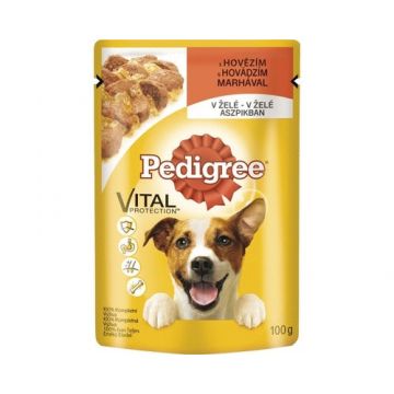 Hrana umeda pentru caini Pedigree Plic cu vita 100 g