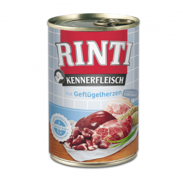 Hrana umeda pentru caini Rinti Adult cu inima de pui 400 g