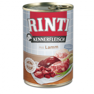 Hrana umeda pentru caini Rinti cu miel 400 g