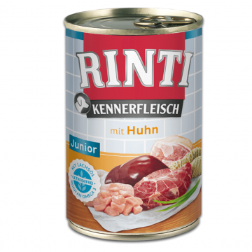 Hrana umeda pentru caini Rinti Junior cu pui 400 g