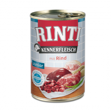 Hrana umeda pentru caini Rinti Junior cu vita 400g