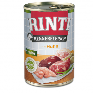 Hrana umeda pentru caini Rinti Senior cu pui 400 g