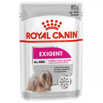 Hrana umeda pentru caini Royal Canin Exigent Pate 85g