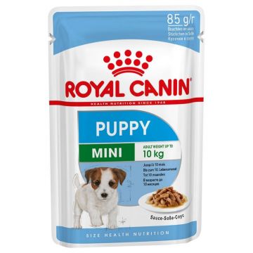 Hrana umeda pentru caini Royal Canin Mini Puppy 85g ieftina