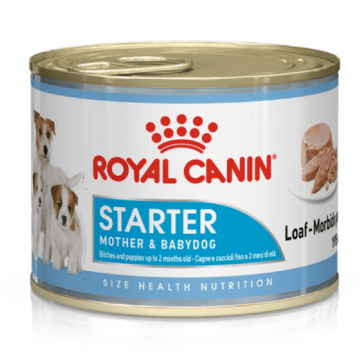Hrana umeda pentru caini Royal Canin Starter Mousse Mother si Babydog 195g ieftina