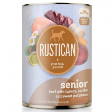 Hrana umeda pentru caini Rustican Senior Vita&Curcan 400g