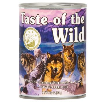 Hrana umeda pentru caini Taste of the wild Wetlands 390 g