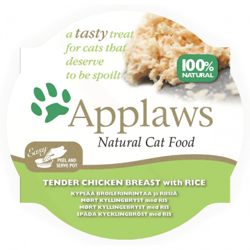 Hrana umeda pentru pisici Applaws cu piept de pui si orez 60g ieftina