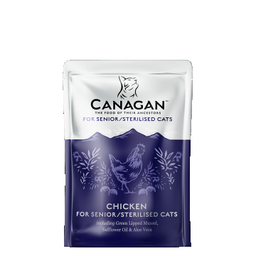 Hrana umeda pentru pisici Canagan Senior Sterilised cu pui 85g