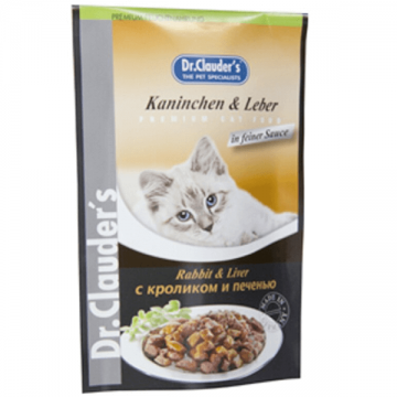 Hrana umeda pentru pisici Dr. Clauder's Iepure&Ficat 100g