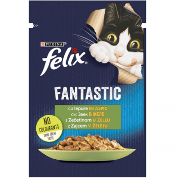 Hrana umeda pentru pisici Felix Fantastic Iepure 85g