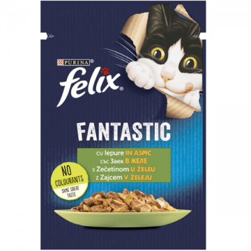 Hrana umeda pentru pisici Felix Fantastic Iepure 85g ieftina