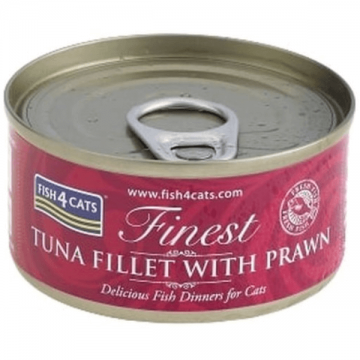 Hrana umeda pentru pisici Fish4Cats Finest File Ton&Creveti 70g ieftina