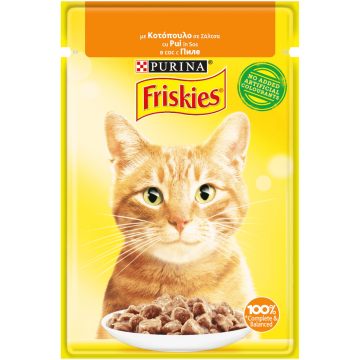 Hrana umeda pentru pisici Friskies Pui in sos 100g