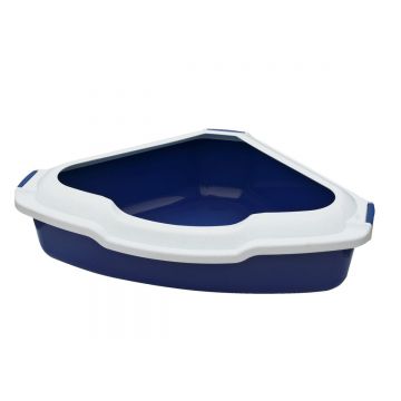 Happet Litiera de Colt cu Rama, 56x43x14 cm, Albastru