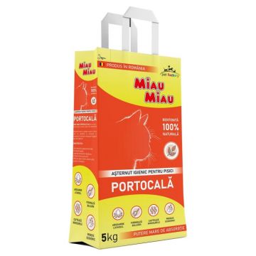 Asternut Igienic pentru Pisici MIAU MIAU Portocala 5KG