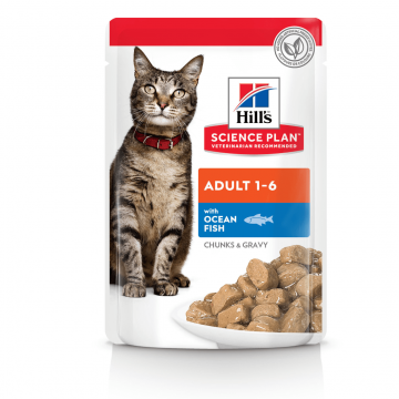 Hrana umeda pentru pisici Hill's Adult cu peste oceanic 85 g