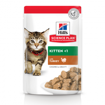 Hrana umeda pentru pisici Hill's Kitten cu curcan 85 g