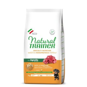Hrana Uscata Caini, Natural Trainer, Sensitive No Gluten Mini & Toy Adult, Miel, 7 kg