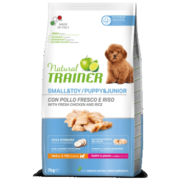 Natural Trainer, Puppy & Junior Mini & Toy cu Pui, 7 kg