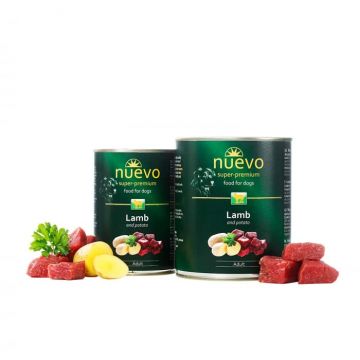 Pachet Conserve Nuevo Caine Adult, Miel 6 x 800g