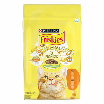 FRISKIES CAT ADULT PUI SI LEGUME 10KG